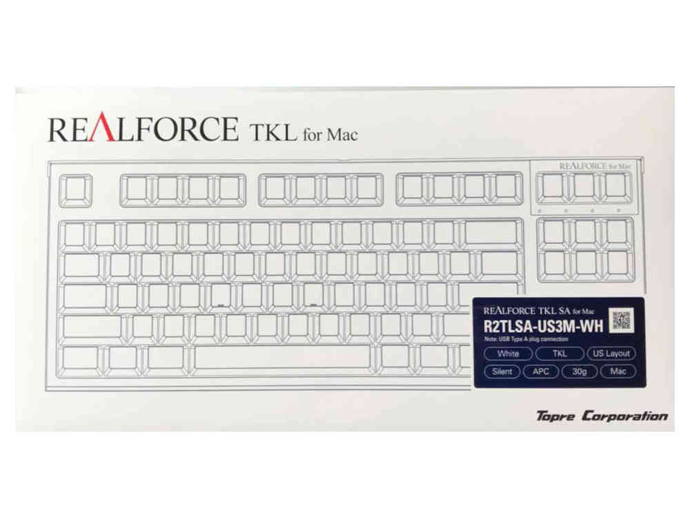 PC周辺機器REALFORCE TKL for Mac R2TLSA-US3M-WH